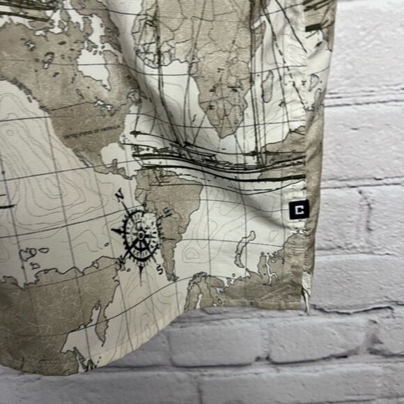 Chaps Nautical Performance Map‎ Sailboat Vented Fishing Shirt XXL Lightweight - Picture 4 of 9